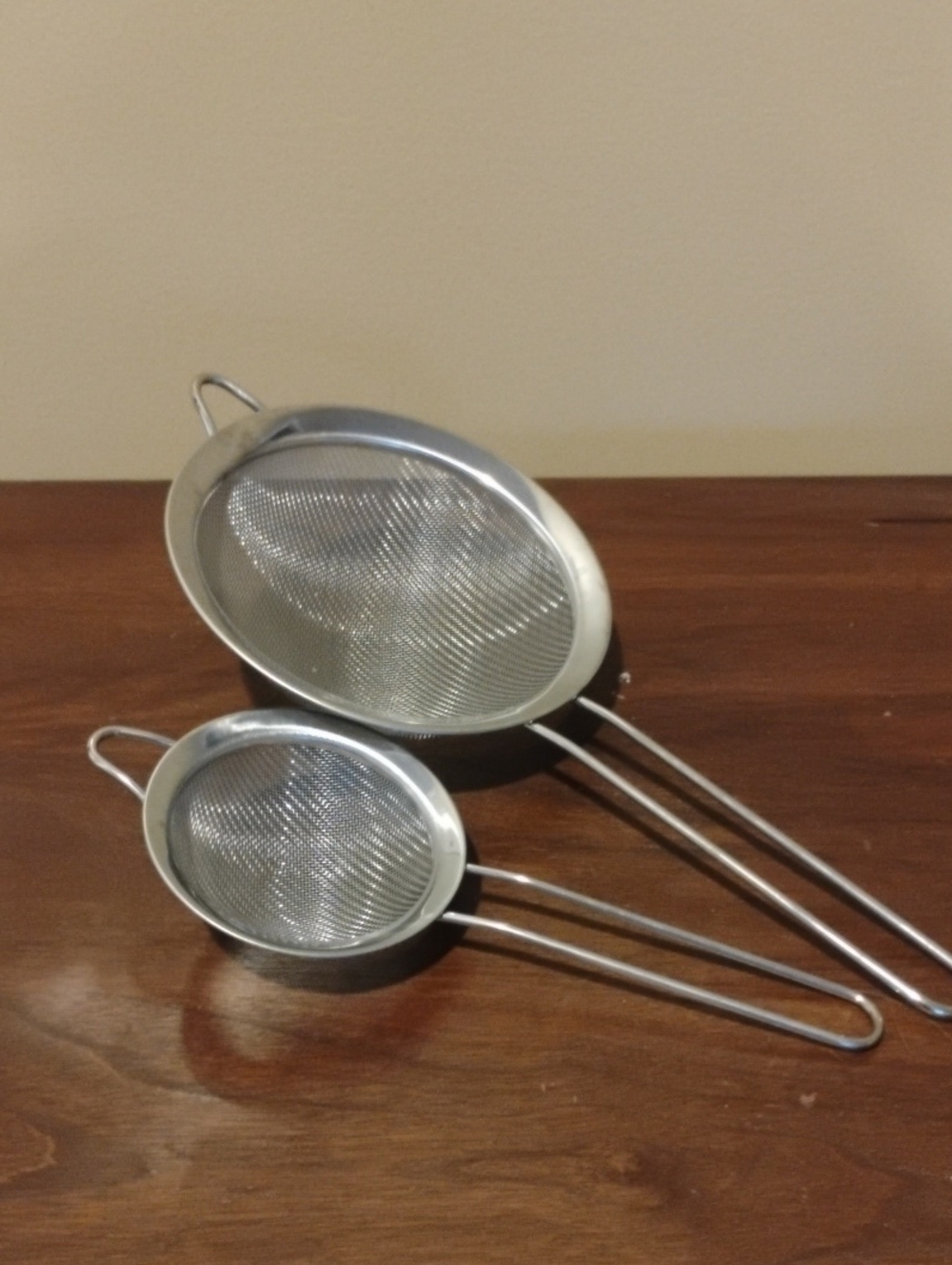 Stainless Steel Mesh Strainer Set - Silver